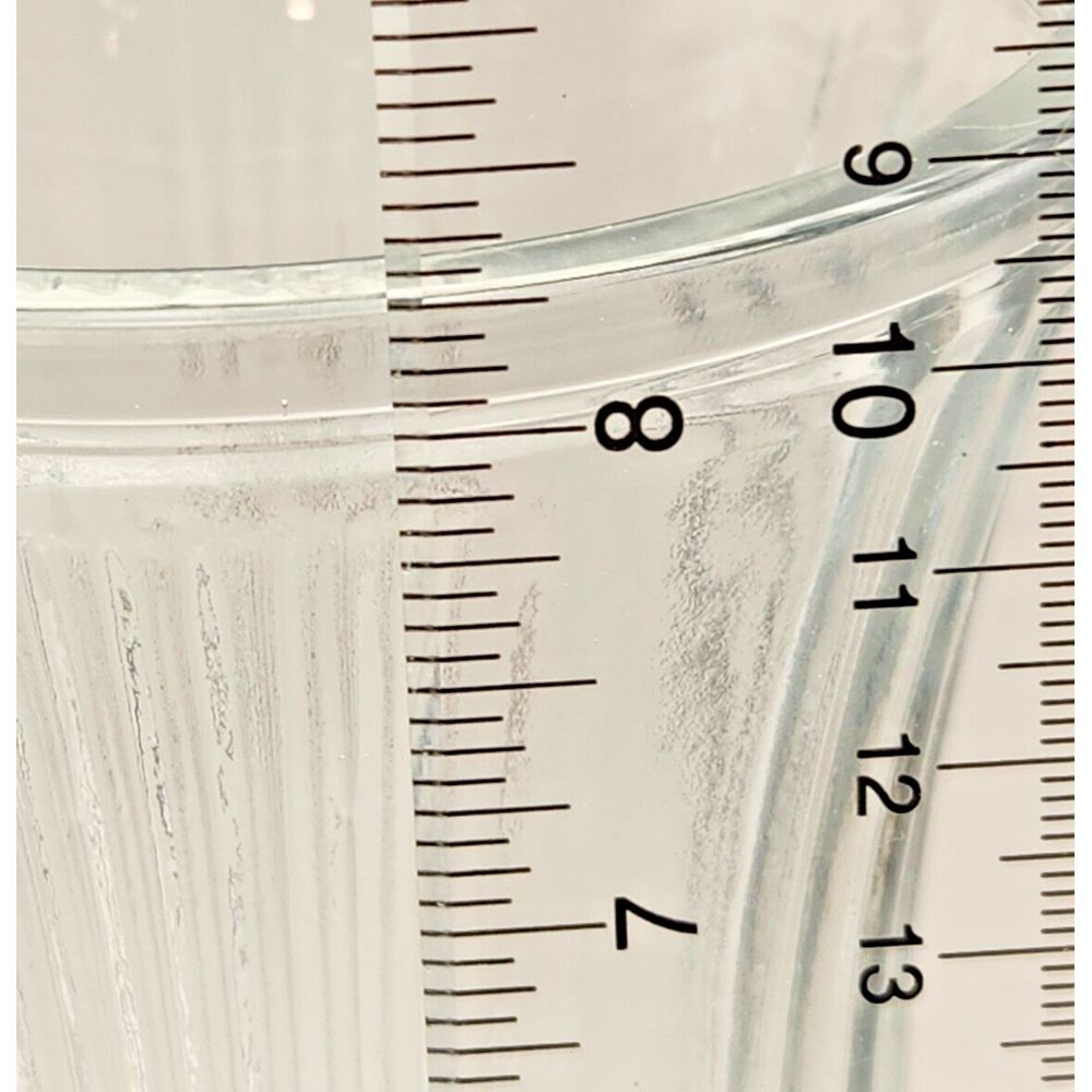 Vintage Hoosier Clear Glass Flower Vase w/"Harp" Pattern Number 4086-B. - Picture 6 of 8